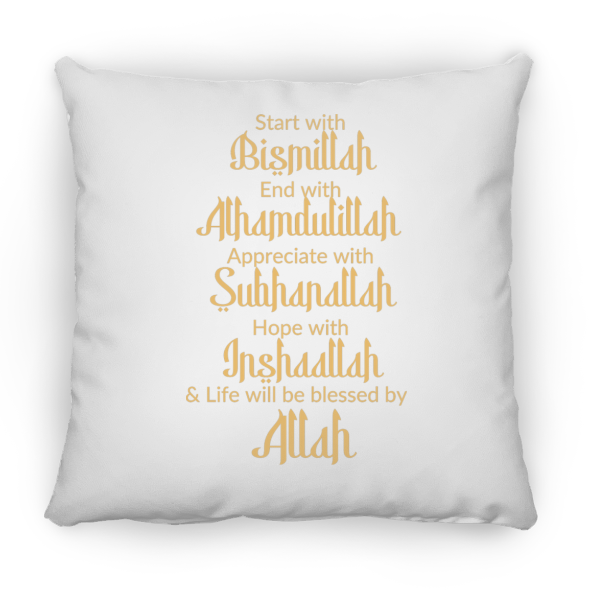 Bismillah  Medium Square Pillow