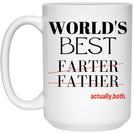 WORLD'S BEST FATHER 15 oz. White Mug