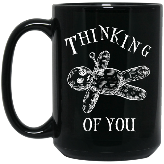 THINKING OF YOU  15 oz. Black Mug