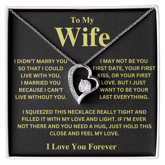 TO MY WIFE I Love You Forever | Forever Love Necklace