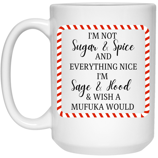 Sugar & Spice  15 oz. White Mug