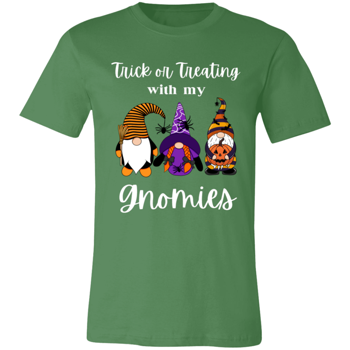 TRICK OR TREATING WITH MY GNOMIES Unisex Jersey Short-Sleeve T-Shirt