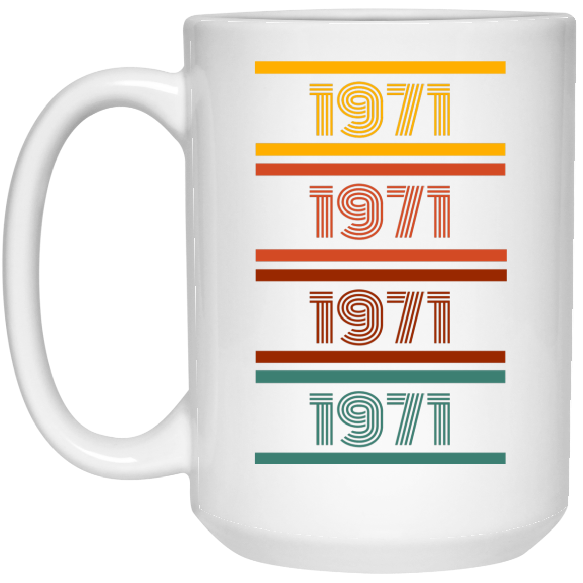 1971 15 oz. White Mug