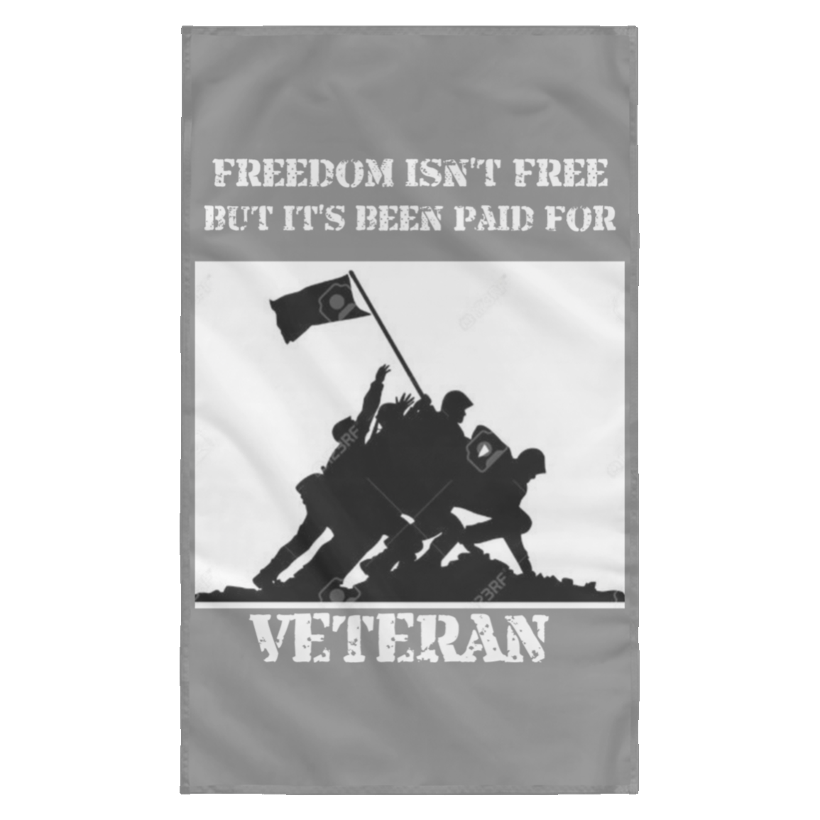 FREEDOM ISN'T FREE  Wall Flag