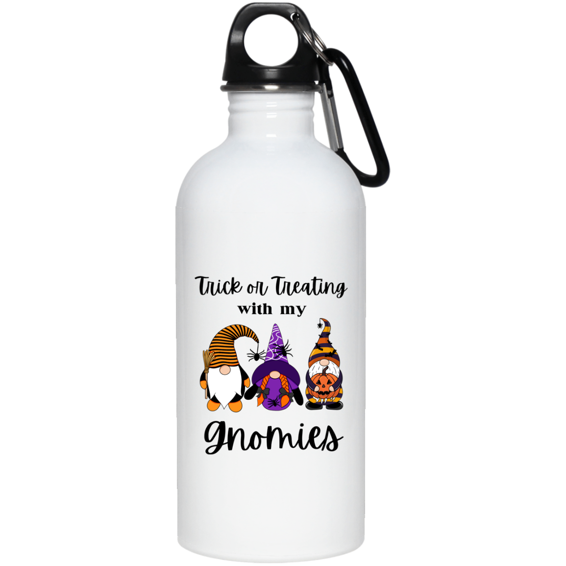 TRICK OR TREATING WITH MY GNOMIES 20 oz. Stainless Steel Water Bottle
