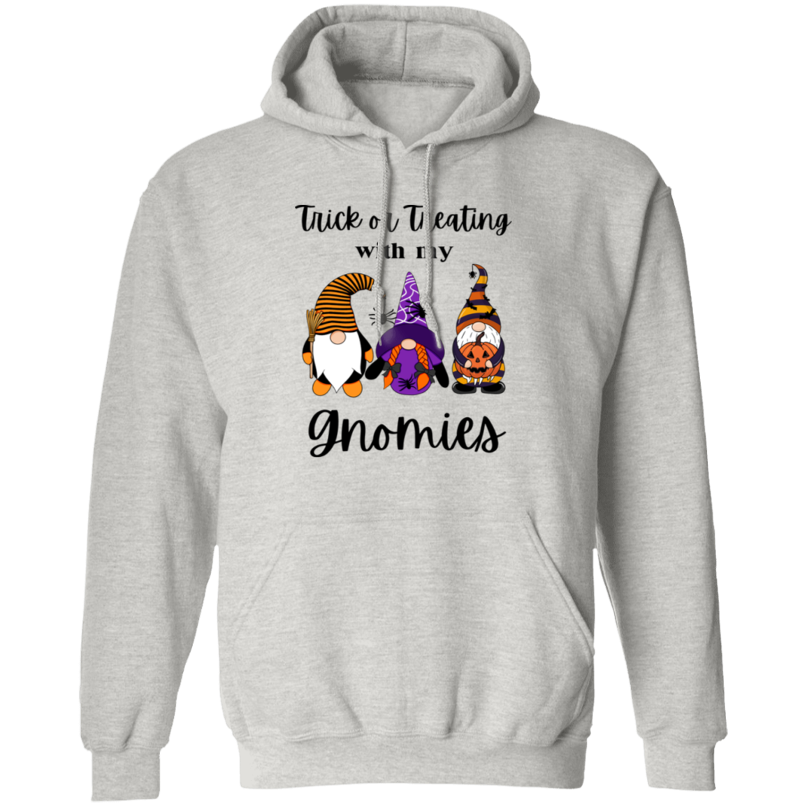 TRICK OR TREATING WITH MY GNOMIES Unisex Pullover Hoodie