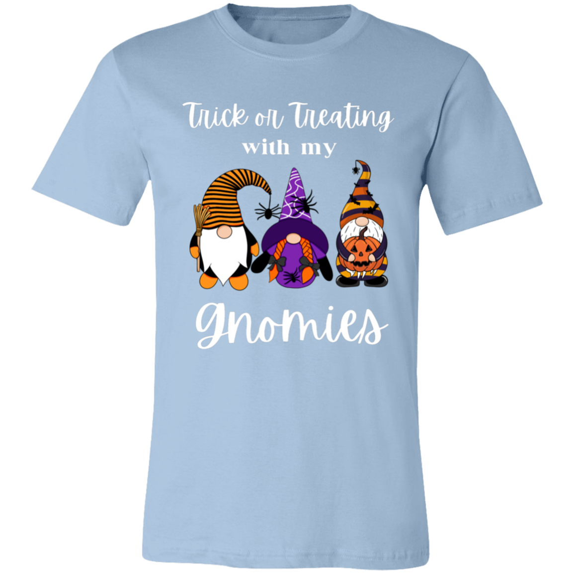 TRICK OR TREATING WITH MY GNOMIES Unisex Jersey Short-Sleeve T-Shirt