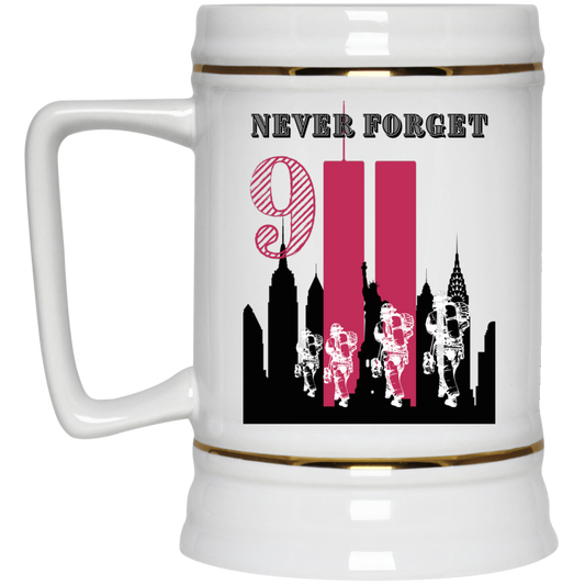 NEVER FORGET Beer Stein 22oz.