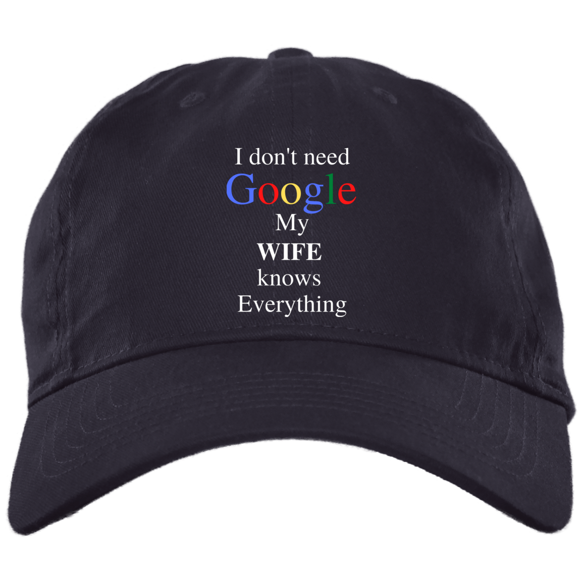GOOGLE WIFE Embroidered Brushed Twill Unstructured Dad Cap