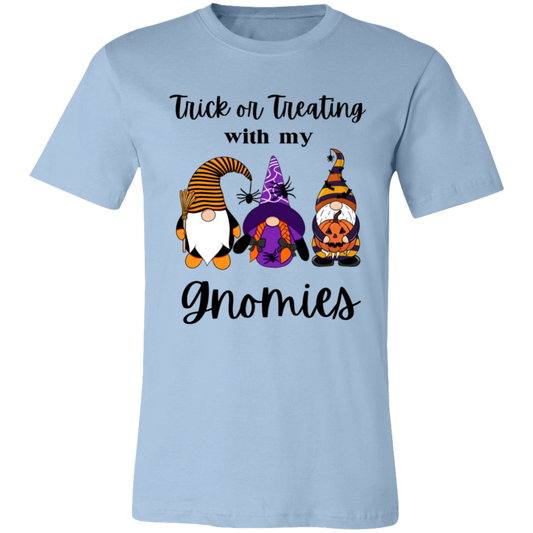 TRICK OR TREATING WITH MY GNOMIES  Unisex Jersey Short-Sleeve T-Shirt
