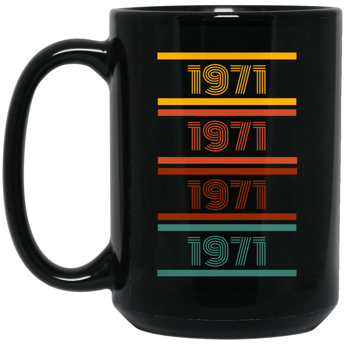 1971 15 oz. Black Mug