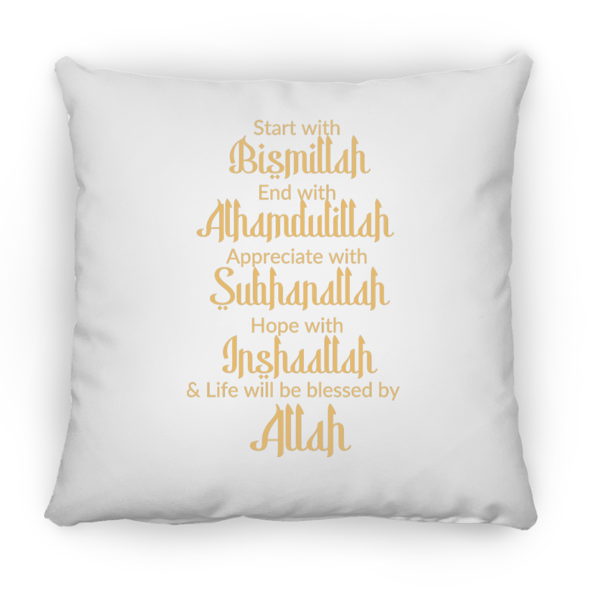 Bismillah Small Square Pillow