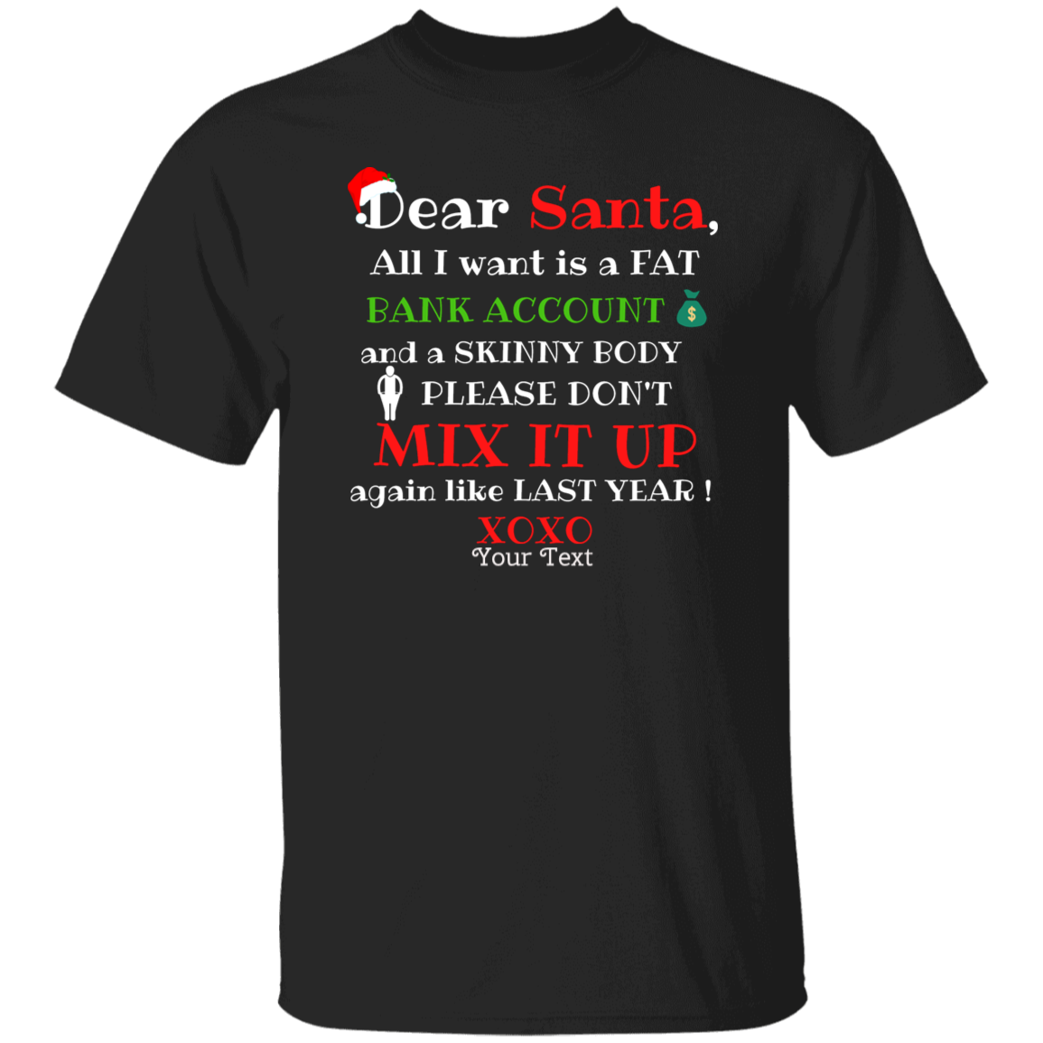 DEAR SANTA Personalized  T-Shirt