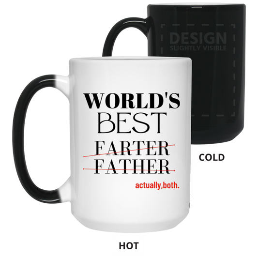 WORLD'S BEST FATHER 15 oz. Color Changing Mug
