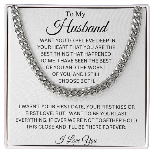 To My HUSBAND | CUBAN LINK CHAIN Necklace