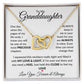 To My Granddaughter | Interlocking Hearts Necklace
