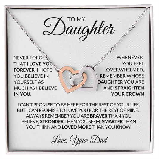To My Daughter Love Your Dad | LOVE KNOT Necklace