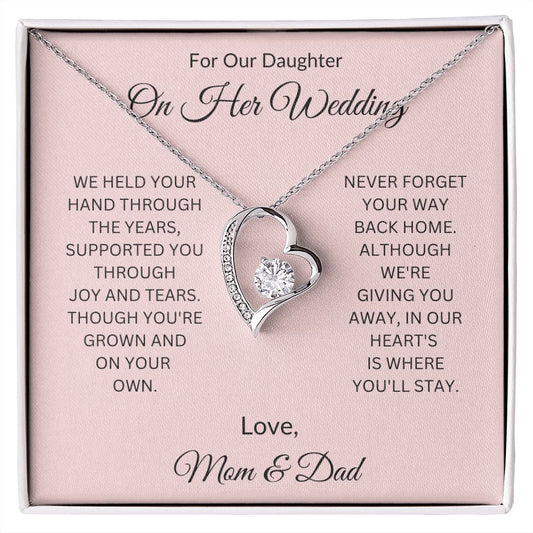 For Our Daughter on Her Wedding | Forever Love Necklace